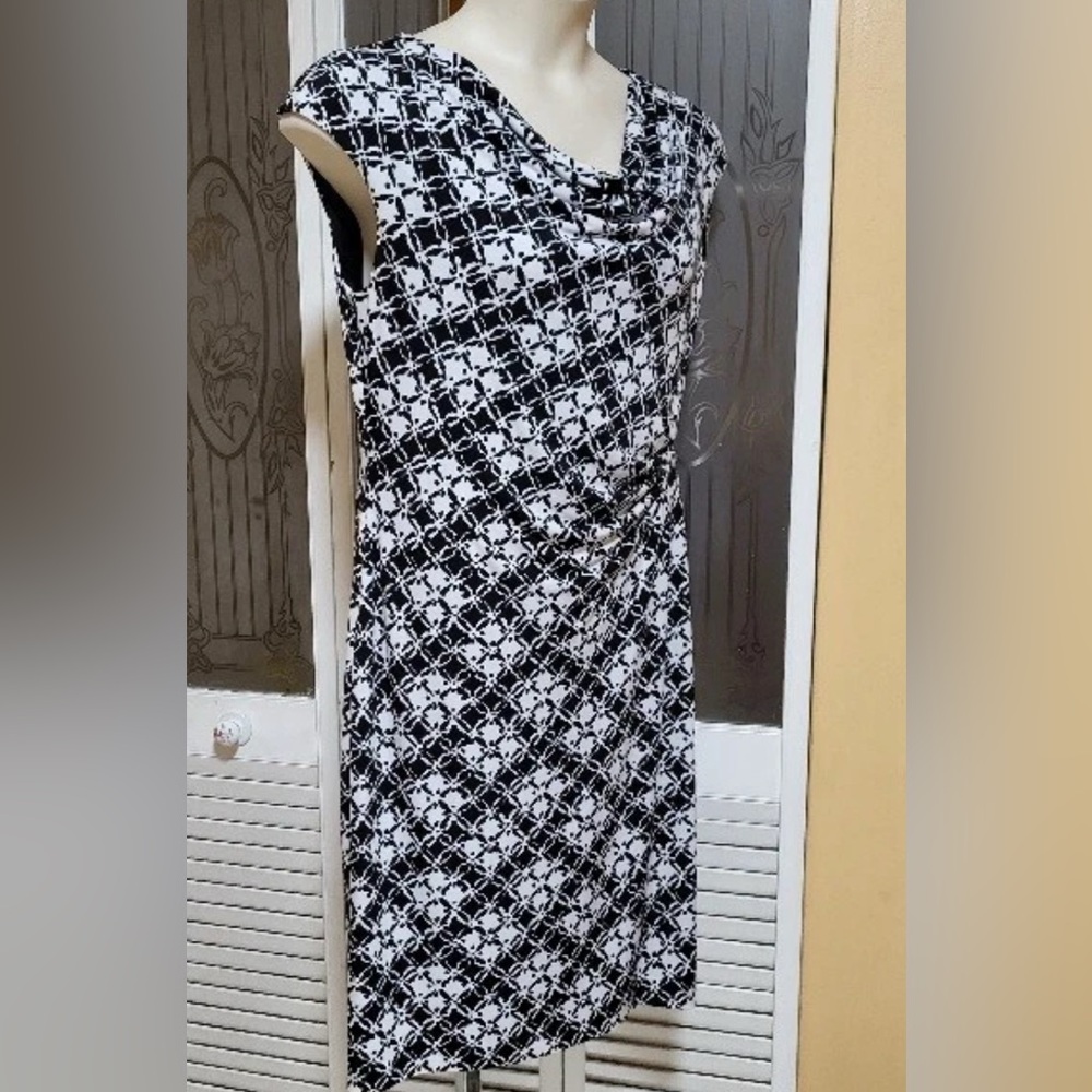 Liz Claiborne Black and White Dress